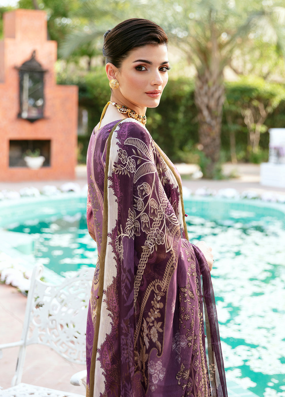 Gulaal | Summer Glow Lawn 24 | ESMERAY (GL-L-24V3-03) - Official Gulaal stockist in UK - Sakeena London