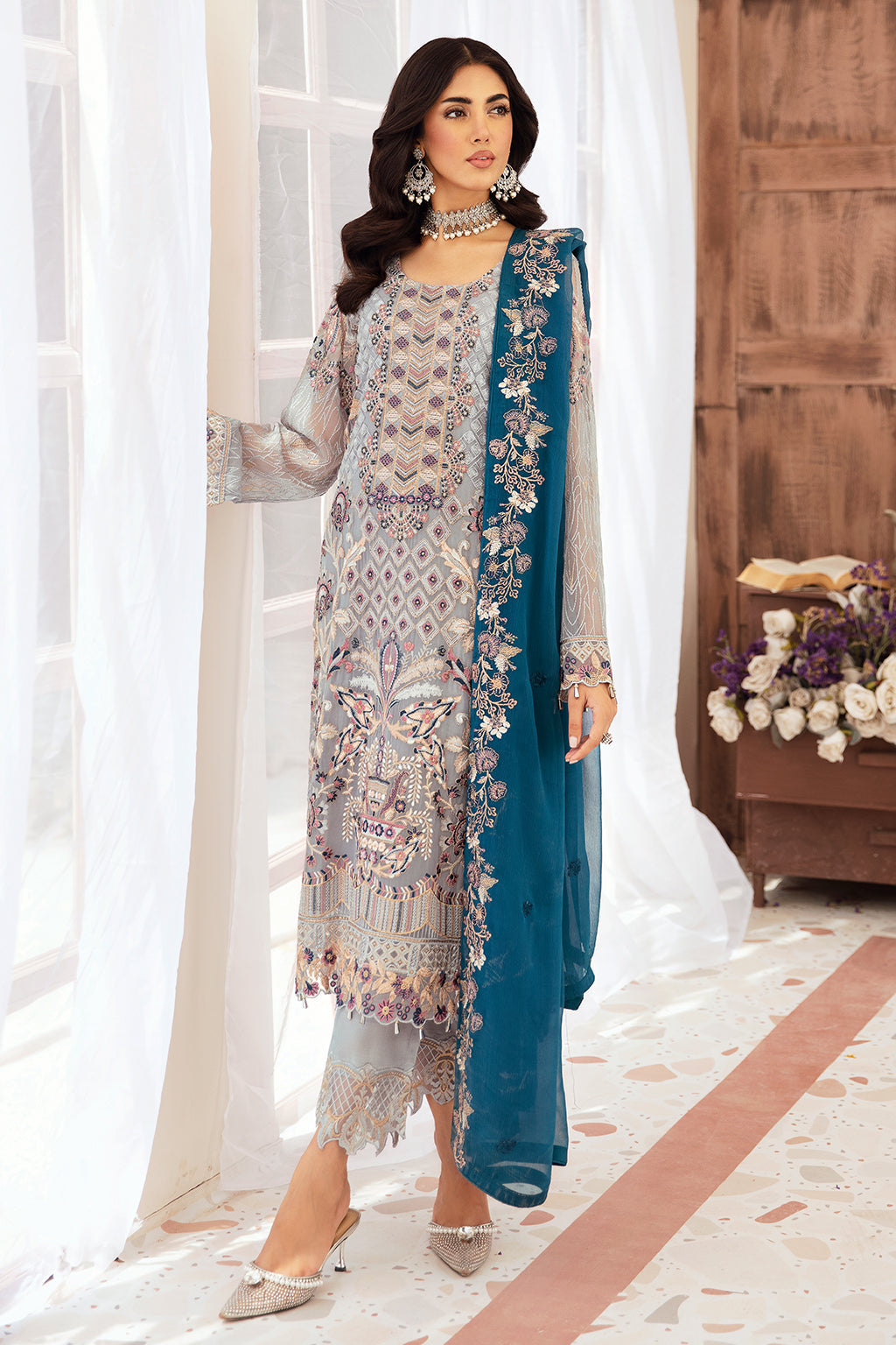 Ramsha | Weightless Chiffon 24 | F-2609 - Official Ramsha stockist in UK - Sakeena London