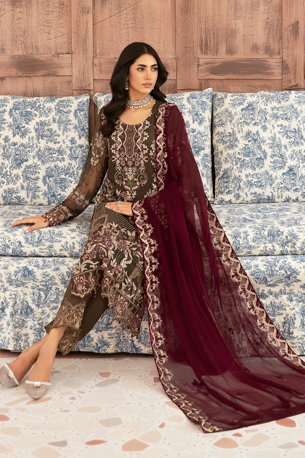 Ramsha | Weightless Chiffon 24 | F-2604 - Official Ramsha stockist in UK - Sakeena London