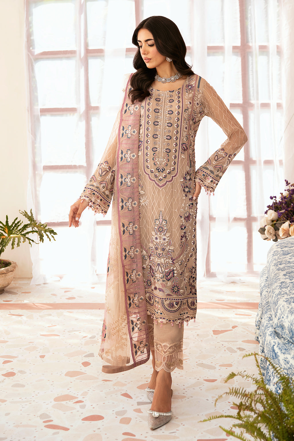 Ramsha | Weightless Chiffon 24 | F-2611 - Official Ramsha stockist in UK - Sakeena London