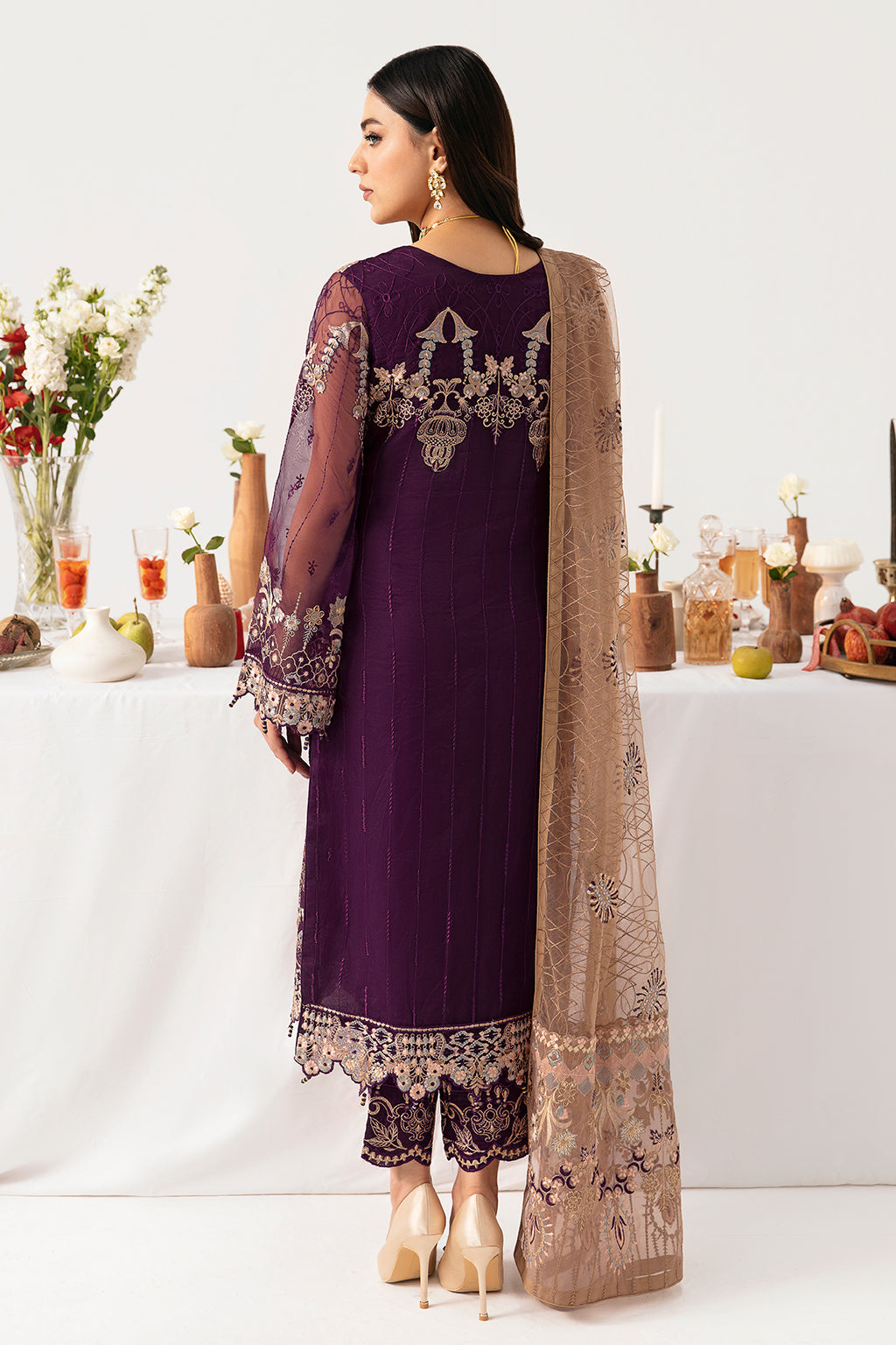 Ramsha | Minhal Organza Collection | M-1109 - Official Ramsha stockist in UK - Sakeena London