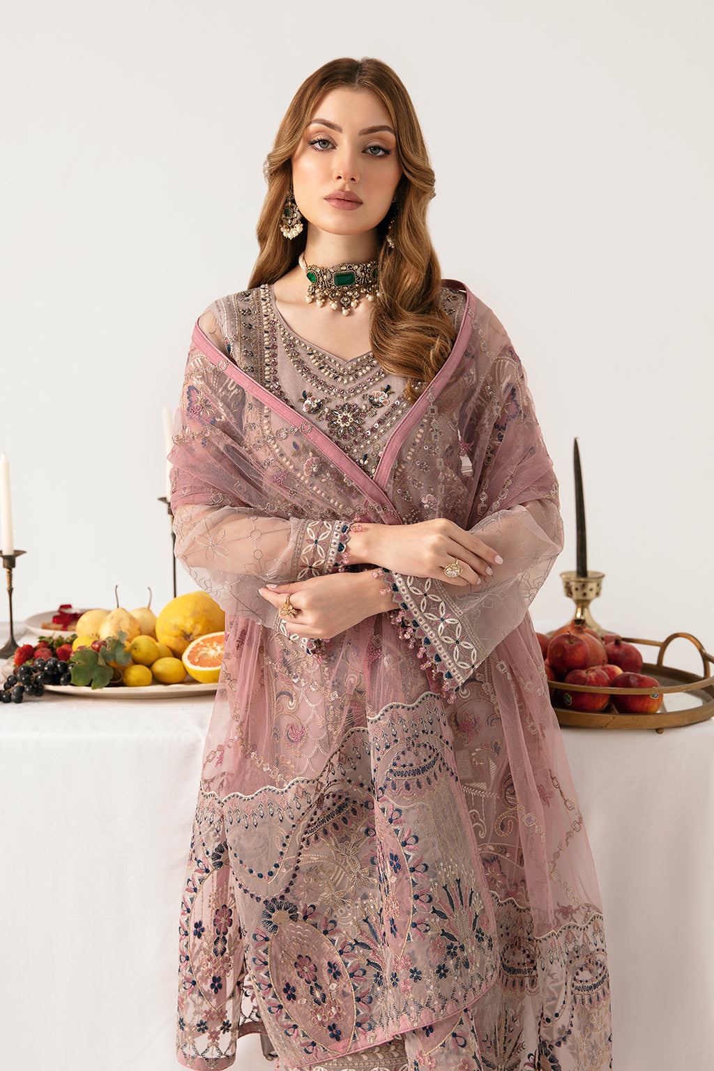 Ramsha | Minhal Organza Collection | M-1110 - Official Ramsha stockist in UK - Sakeena London