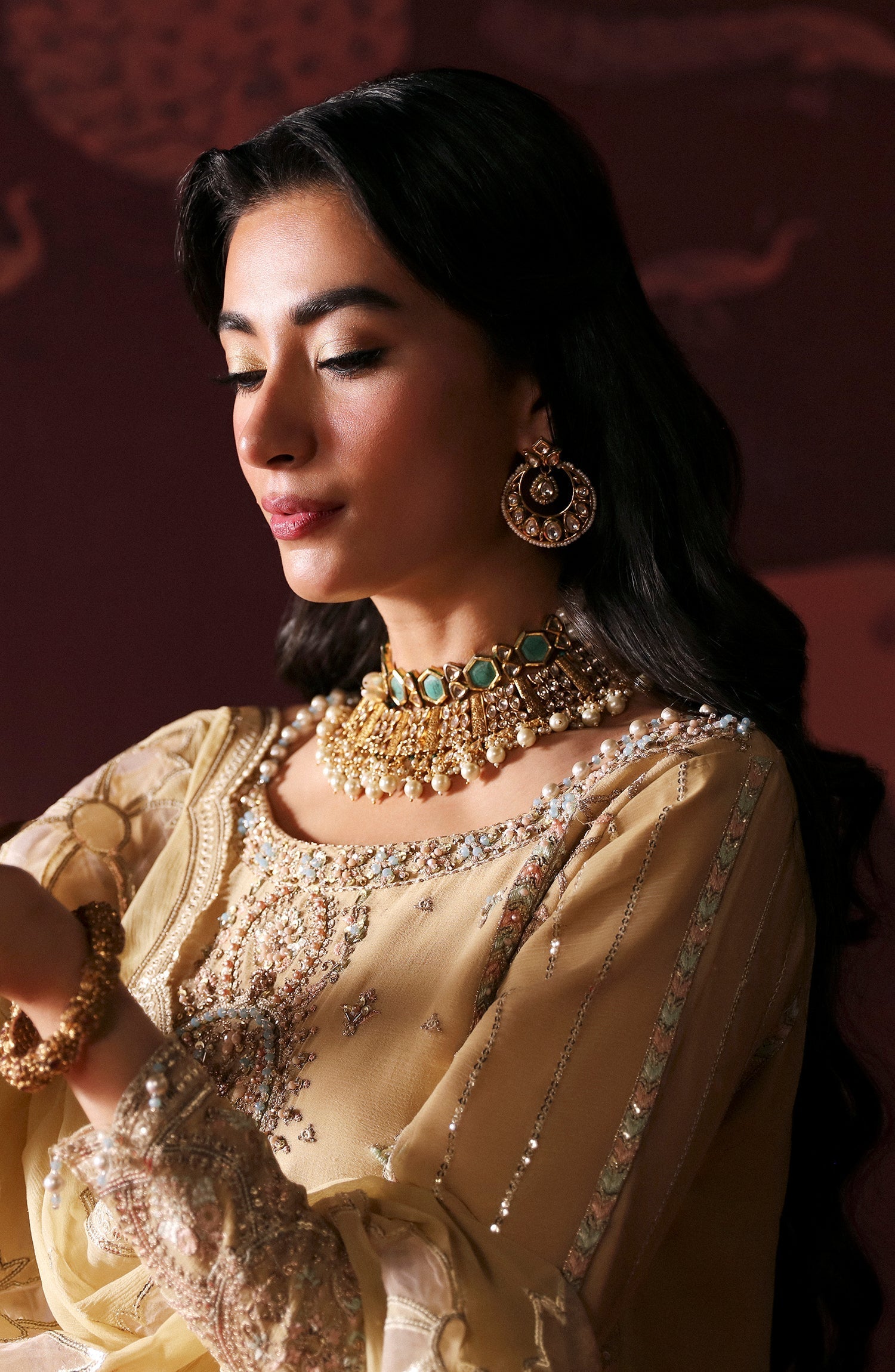 Emaan Adeel | Devdas Formals | MEERA - Official Emaan Adeel stockist in UK - Sakeena London