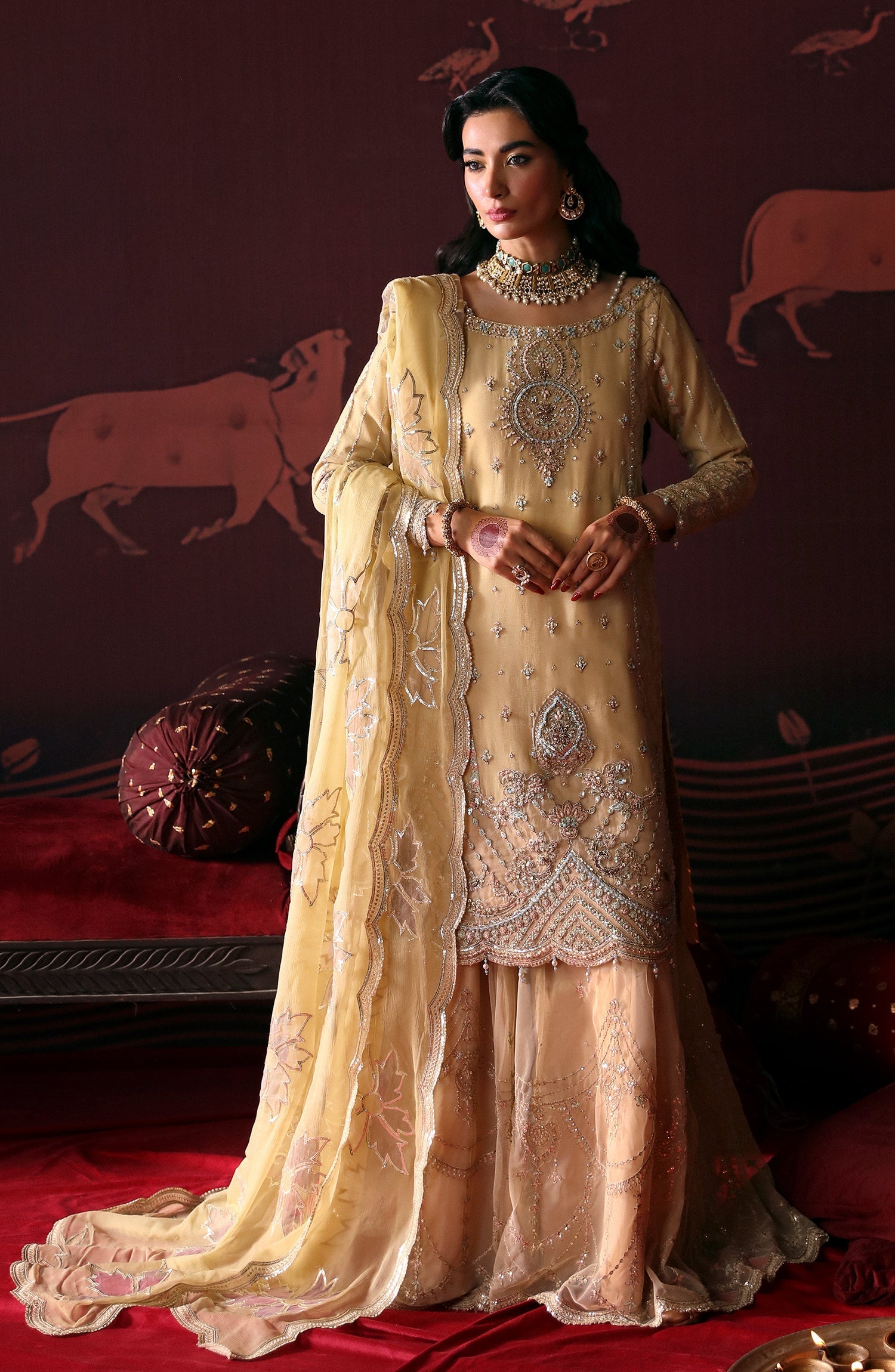Emaan Adeel | Devdas Formals | MEERA - Official Emaan Adeel stockist in UK - Sakeena London