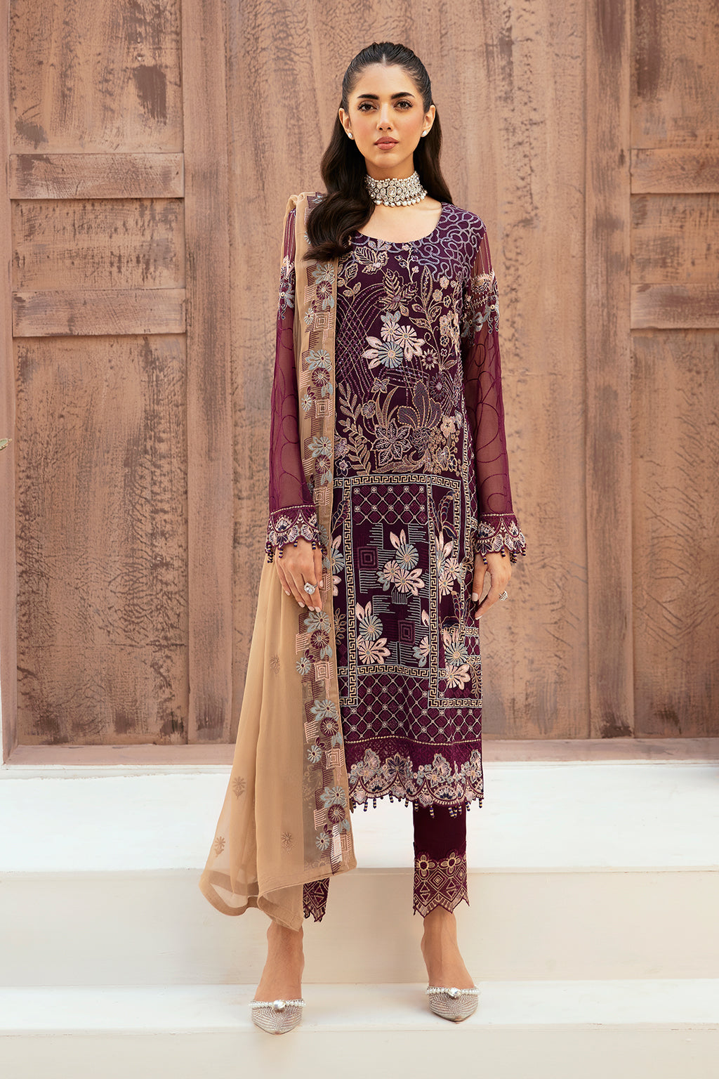 Ramsha | Weightless Chiffon 24 | F-2608 - Official Ramsha stockist in UK - Sakeena London