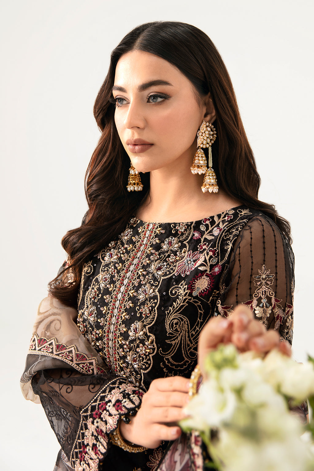 Ramsha | Minhal Organza Collection | M-1105 - Official Ramsha stockist in UK - Sakeena London