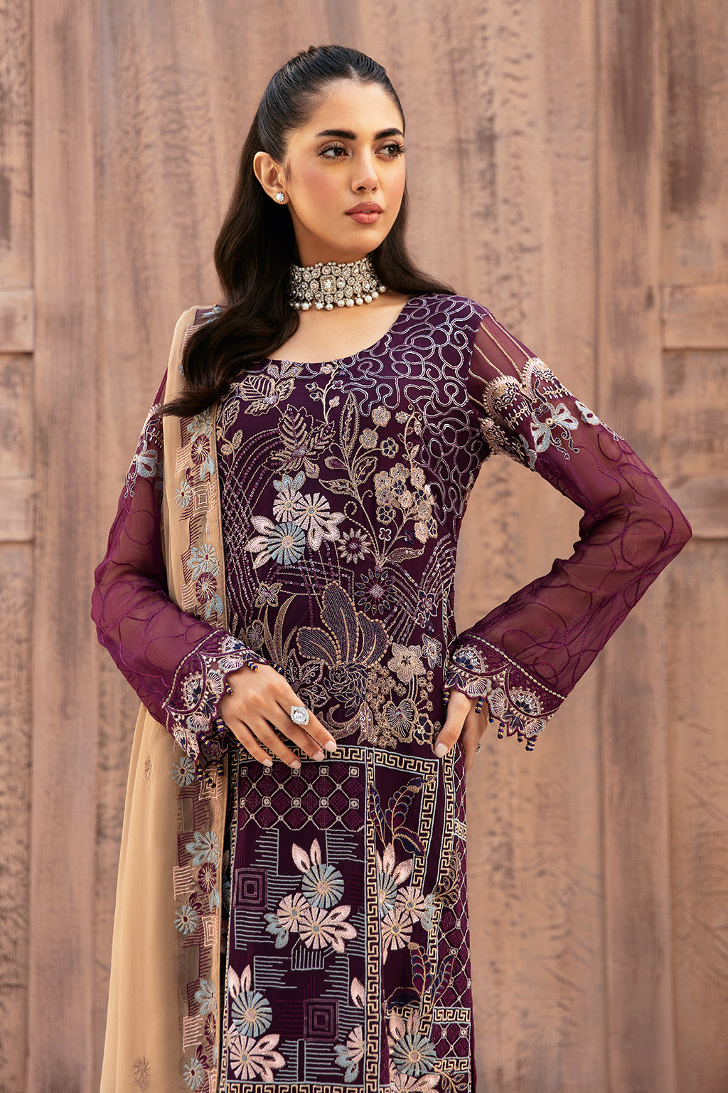 Ramsha | Weightless Chiffon 24 | F-2608 - Official Ramsha stockist in UK - Sakeena London