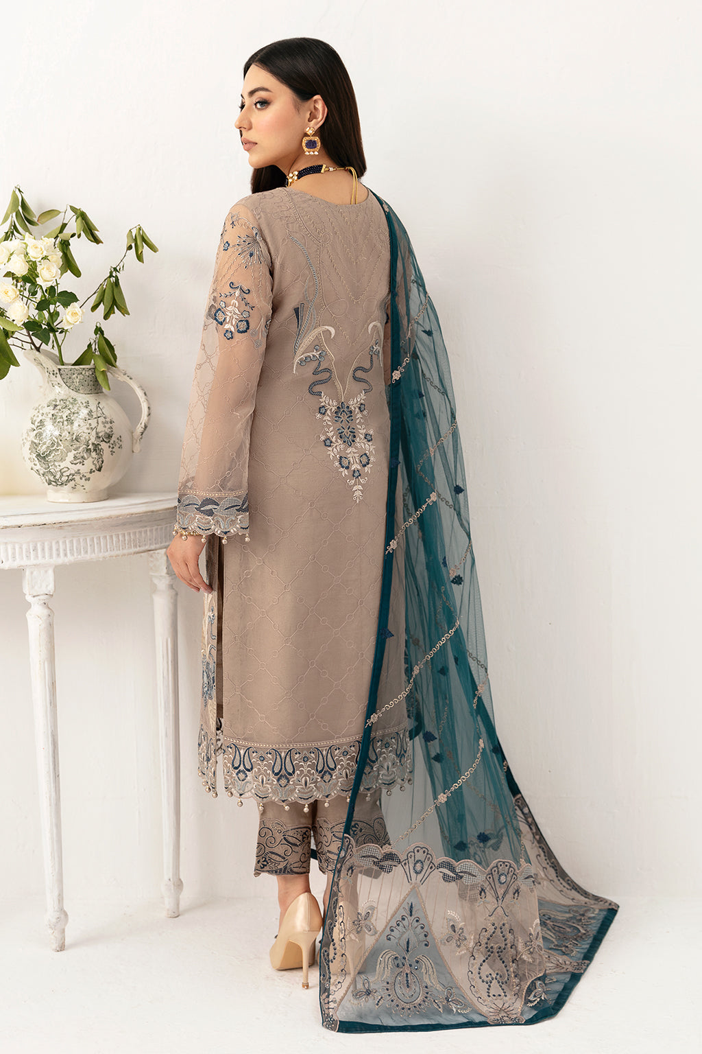 Ramsha | Minhal Organza Collection | M-1106 - Official Ramsha stockist in UK - Sakeena London