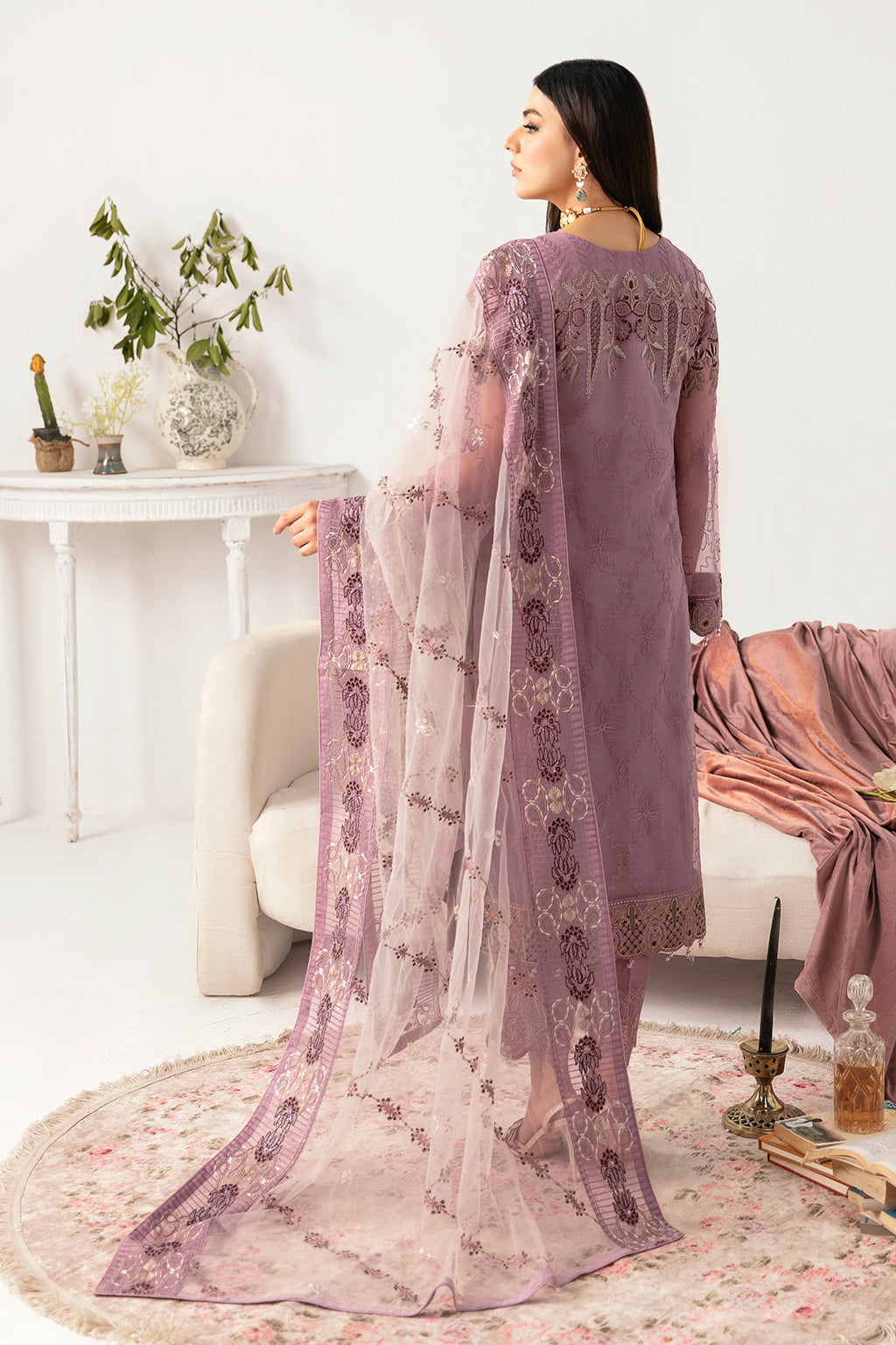 Ramsha | Minhal Organza Collection | M-1107 - Official Ramsha stockist in UK - Sakeena London