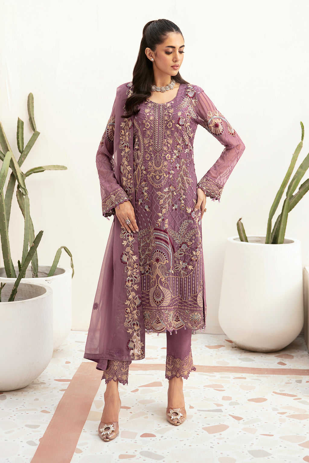 Ramsha | Weightless Chiffon 24 | F-2610 - Official Ramsha stockist in UK - Sakeena London
