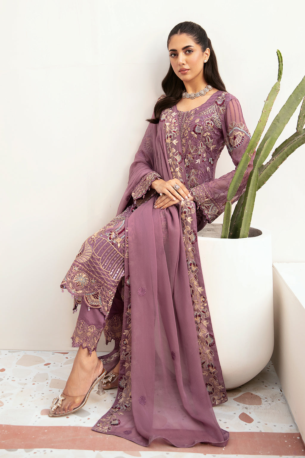 Ramsha | Weightless Chiffon 24 | F-2610 - Official Ramsha stockist in UK - Sakeena London