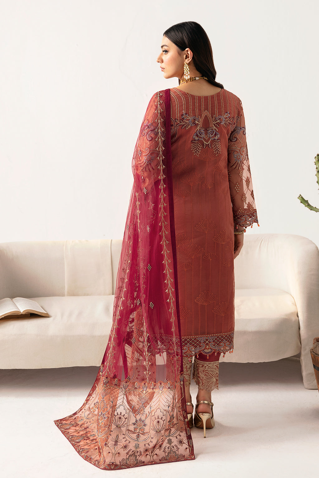 Ramsha | Minhal Organza Collection | M-1103 - Official Ramsha stockist in UK - Sakeena London