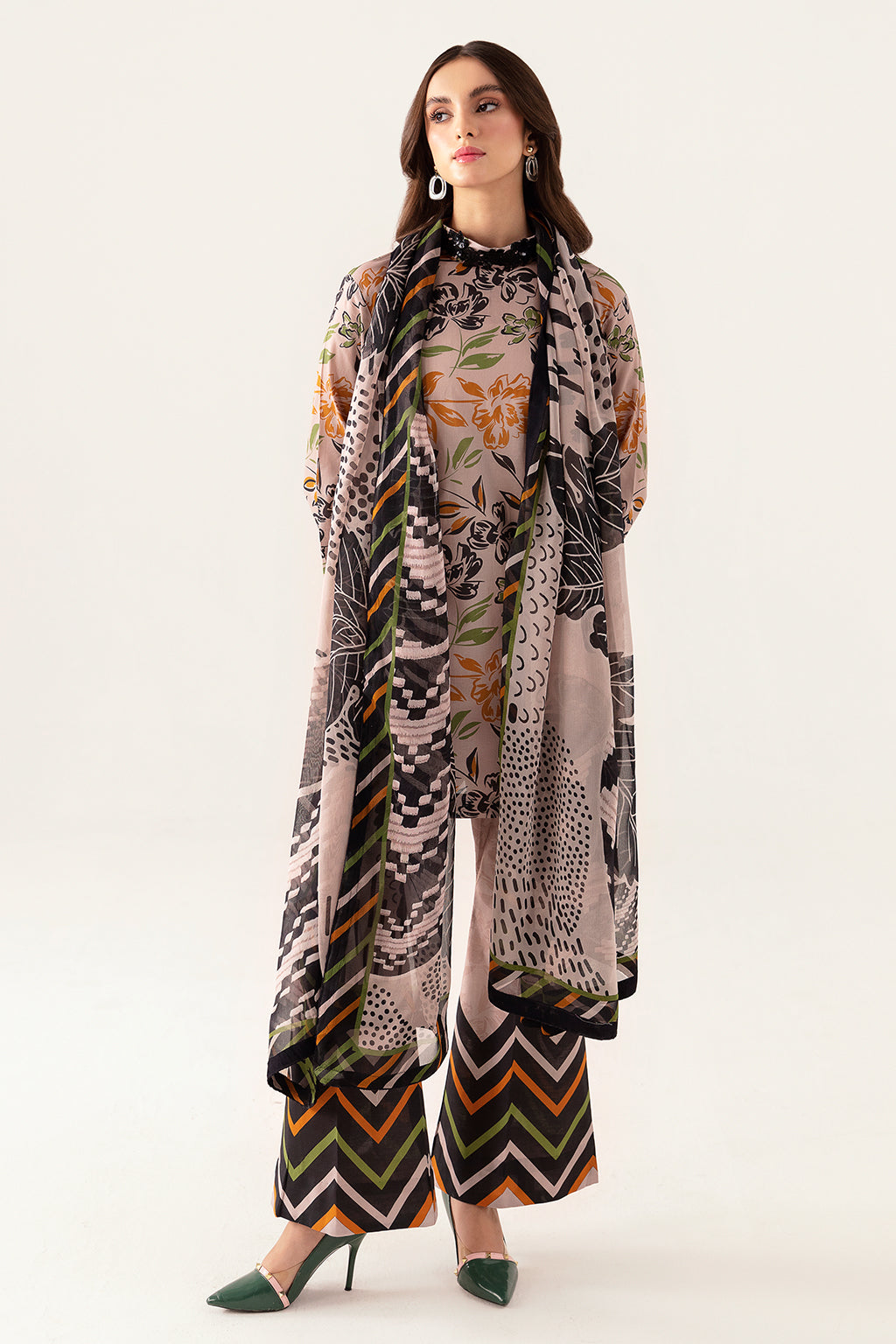 Ramsha | Pinted Lawn | RP-106 - Official Ramsha stockist in UK - Sakeena London