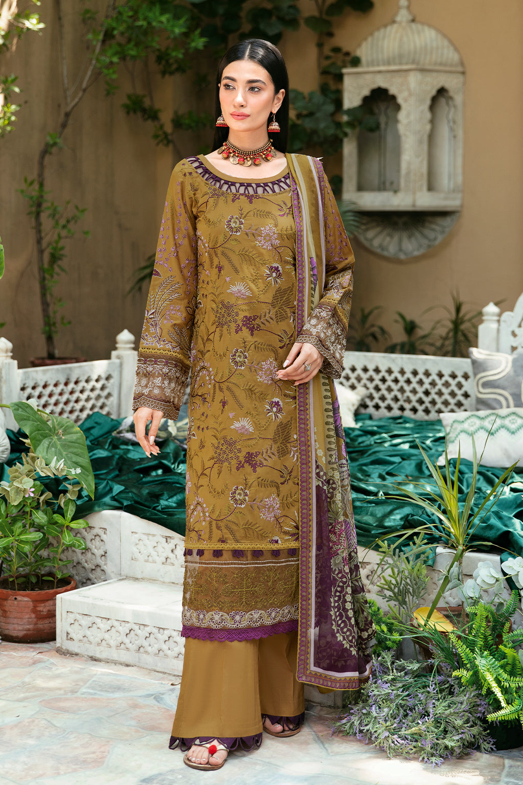 Ramsha | Mashaal Luxury Lawn | L-808 - Official Ramsha stockist in UK - Sakeena London