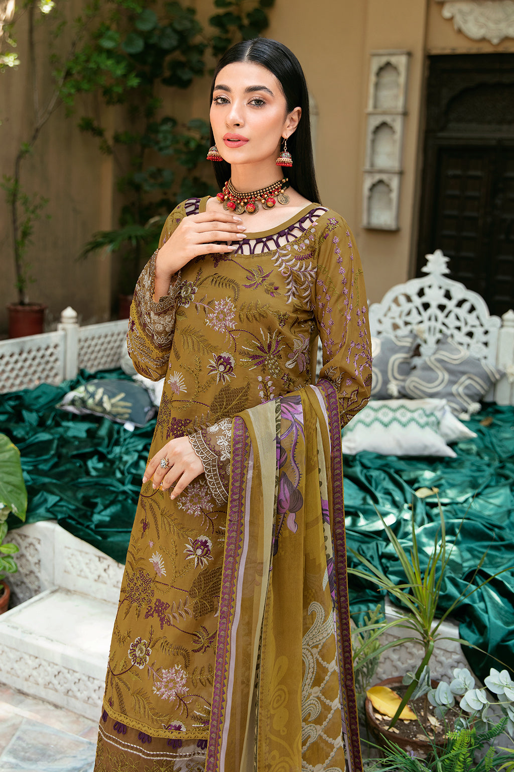 Ramsha | Mashaal Luxury Lawn | L-808 - Official Ramsha stockist in UK - Sakeena London