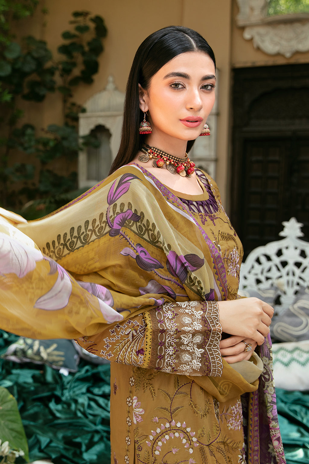 Ramsha | Mashaal Luxury Lawn | L-808 - Official Ramsha stockist in UK - Sakeena London