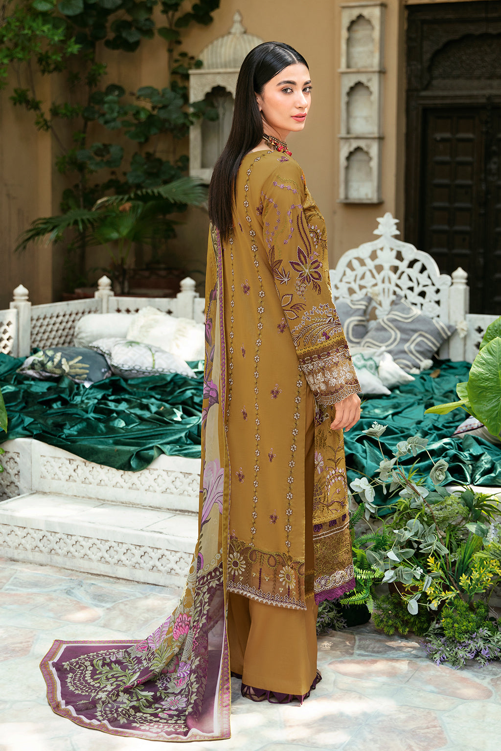 Ramsha | Mashaal Luxury Lawn | L-808 - Official Ramsha stockist in UK - Sakeena London