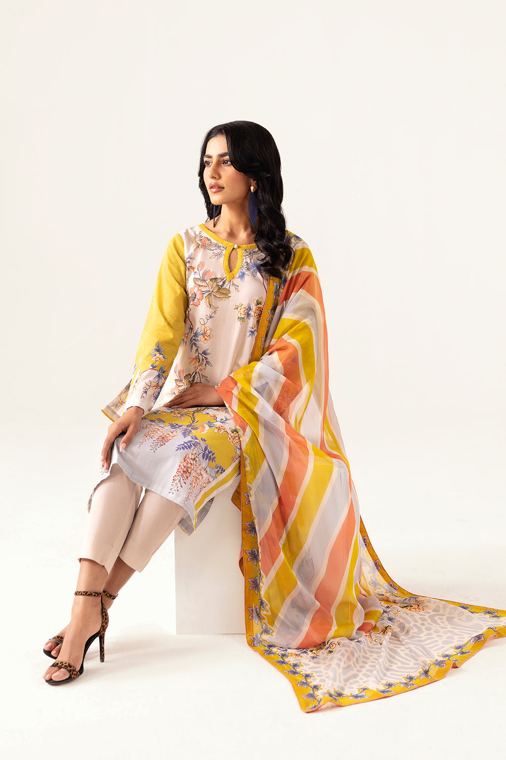 Ramsha | Pinted Lawn | RP-111 - Official Ramsha stockist in UK - Sakeena London