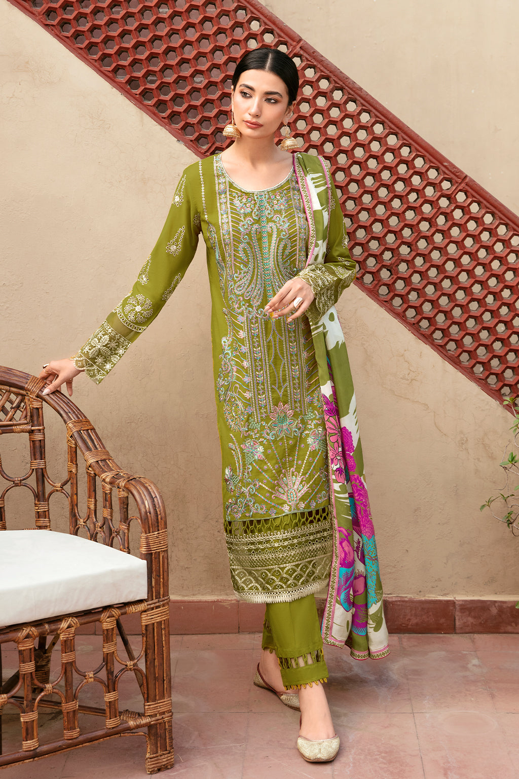 Ramsha | Luxury Lawn 24 | L-807 - Official Ramsha stockist in UK - Sakeena London