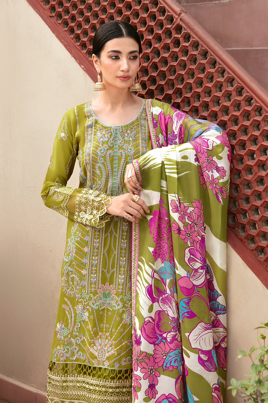 Ramsha | Mashaal Luxury Lawn | L-807 - Official Ramsha stockist in UK - Sakeena London