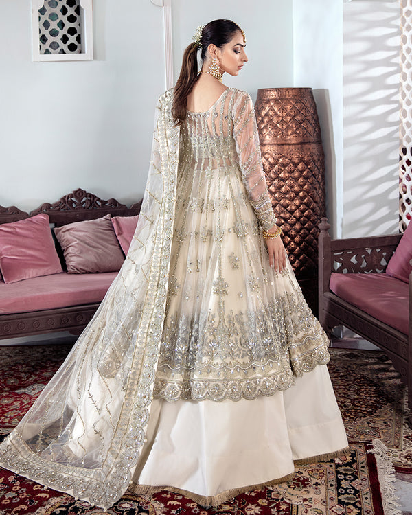Gulaal | Wedding Formals | MEERAL EMBROIDERED NET 3-PIECE SUIT WS-22 - Official Gulaal stockist in UK - Sakeena London