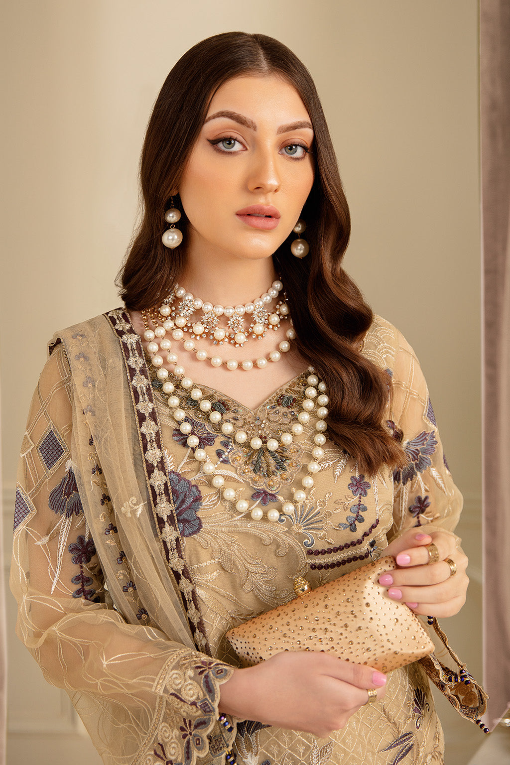 Ramsha | Minhal Organza Collection | M-702 - Official Ramsha stockist in UK - Sakeena London