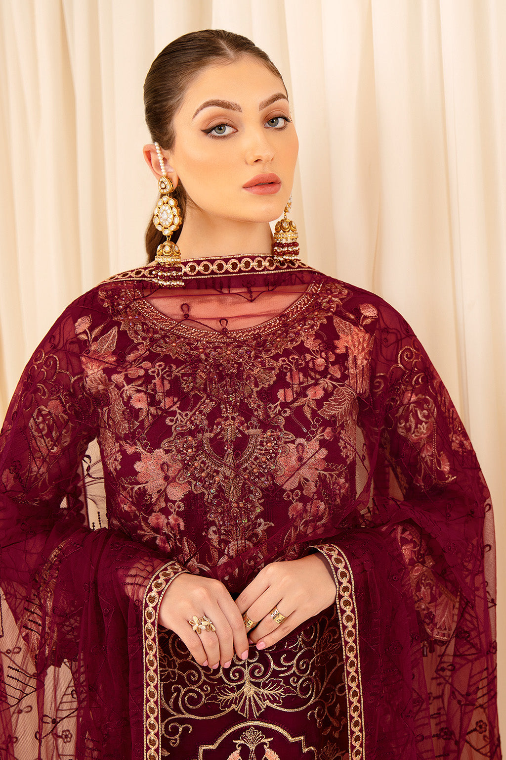 Ramsha | Minhal Organza Collection | M-706 - Official Ramsha stockist in UK - Sakeena London