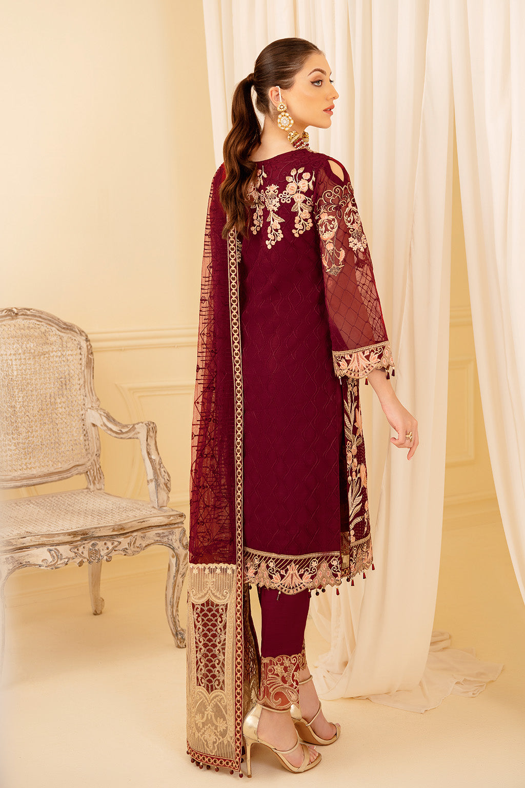 Ramsha | Minhal Organza Collection | M-706 - Official Ramsha stockist in UK - Sakeena London