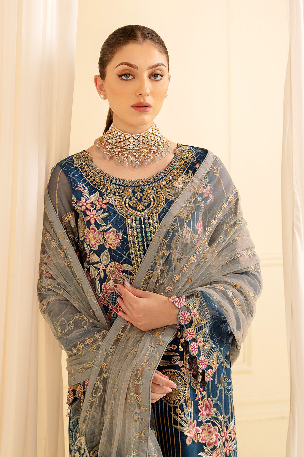 Ramsha | Minhal Organza Collection | M-701 - Official Ramsha stockist in UK - Sakeena London