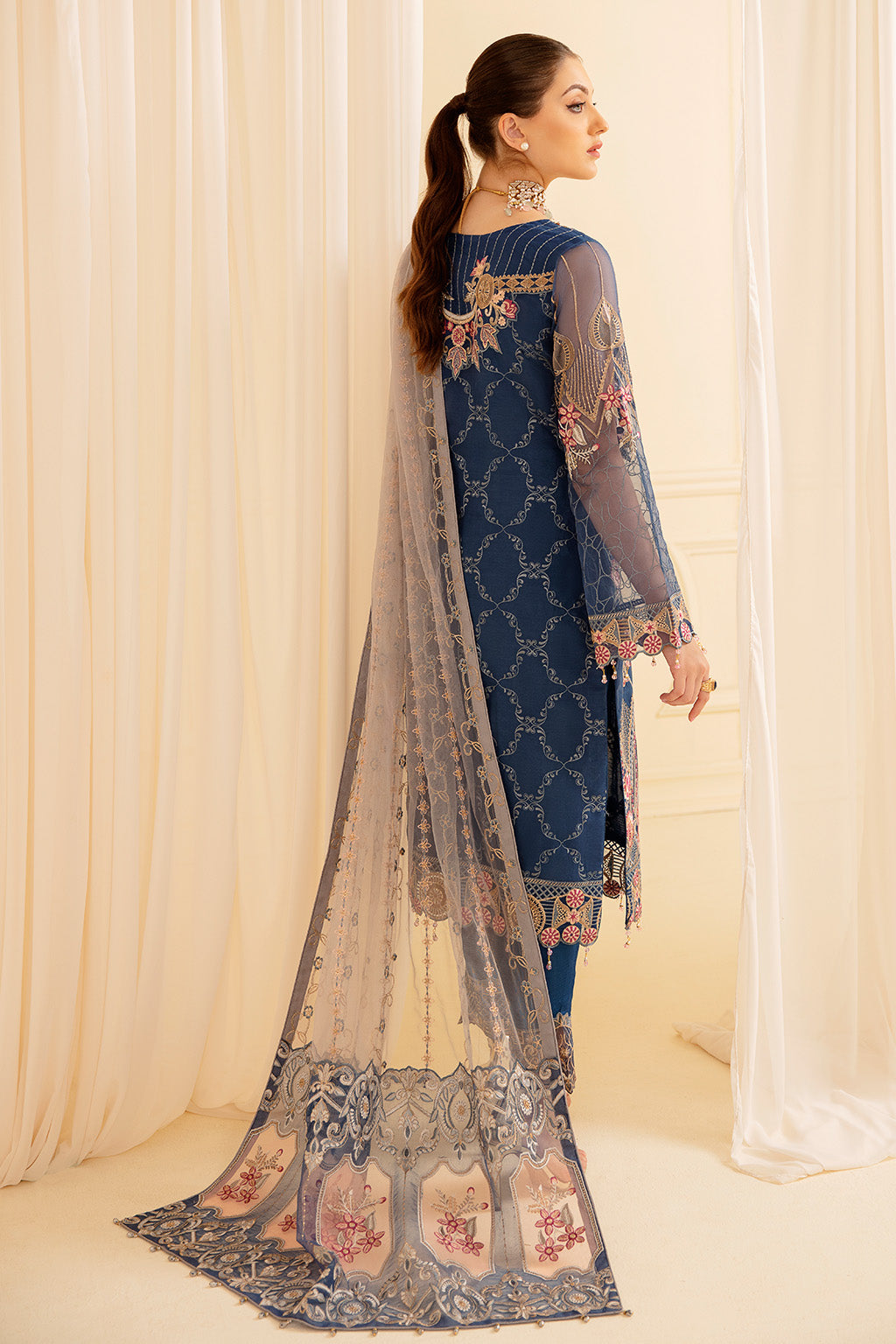 Ramsha | Minhal Organza Collection | M-701 - Official Ramsha stockist in UK - Sakeena London