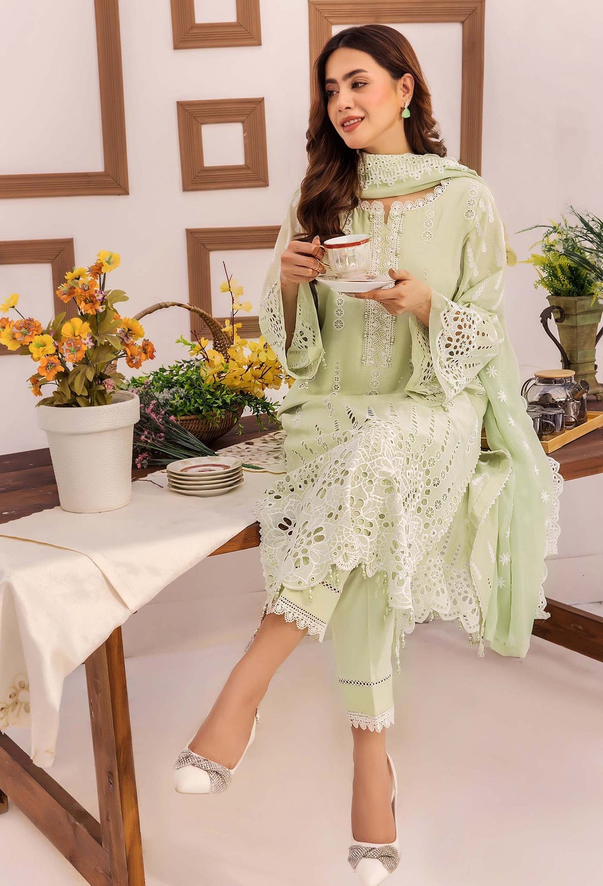 Adans Libas | Stella Chikankari 25 | 1021 - Official Adans Libas stockist in UK - Sakeena London