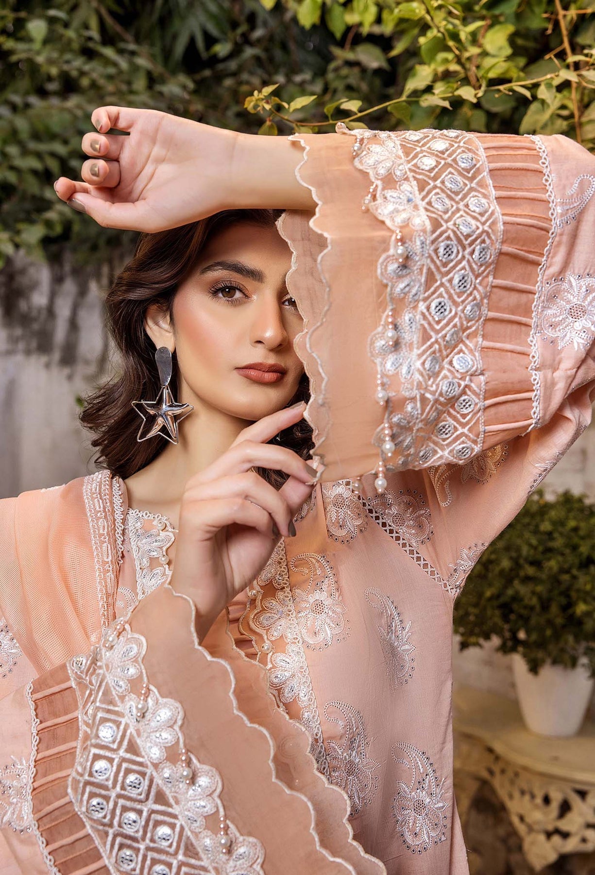 Adans Libas | Chikankari 25 | 4773 - Official Adans Libas stockist in UK - Sakeena London