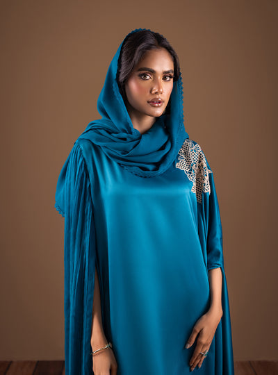 Zainab Chottani | The Kaftan Edit | Teal Waves - Official Zainab Chottani stockist in UK - Sakeena London