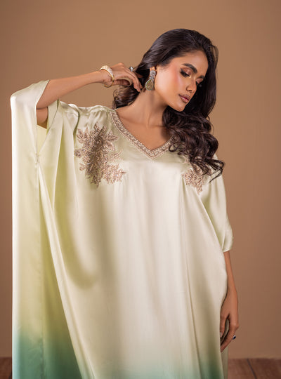Zainab Chottani | The Kaftan Edit | Aqua Flame - Official Zainab Chottani stockist in UK - Sakeena London