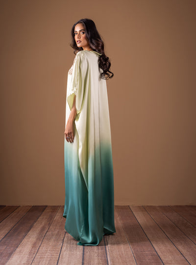 Zainab Chottani | The Kaftan Edit | Aqua Flame - Official Zainab Chottani stockist in UK - Sakeena London