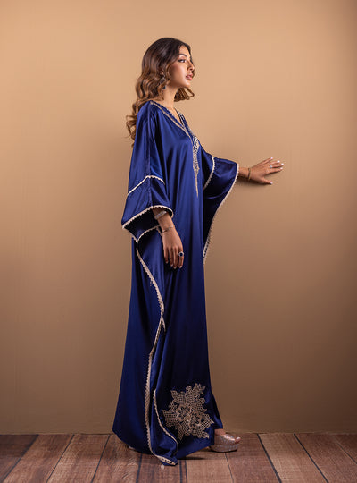 Zainab Chottani | The Kaftan Edit | Deep Blue Blossom - Official Zainab Chottani stockist in UK - Sakeena London