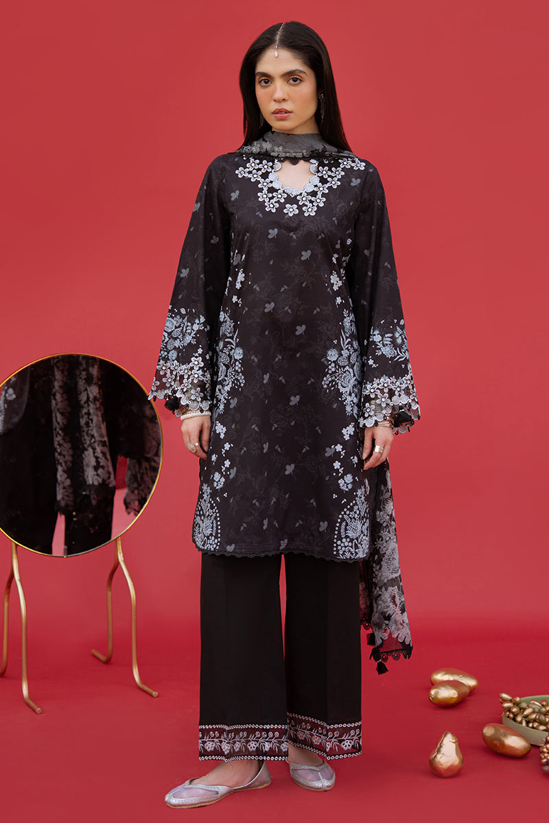 Cross Stitch | Eid Lawn Edit 25 | RAVEN WHISPER - Official Cross Stitch stockist in UK - Sakeena London