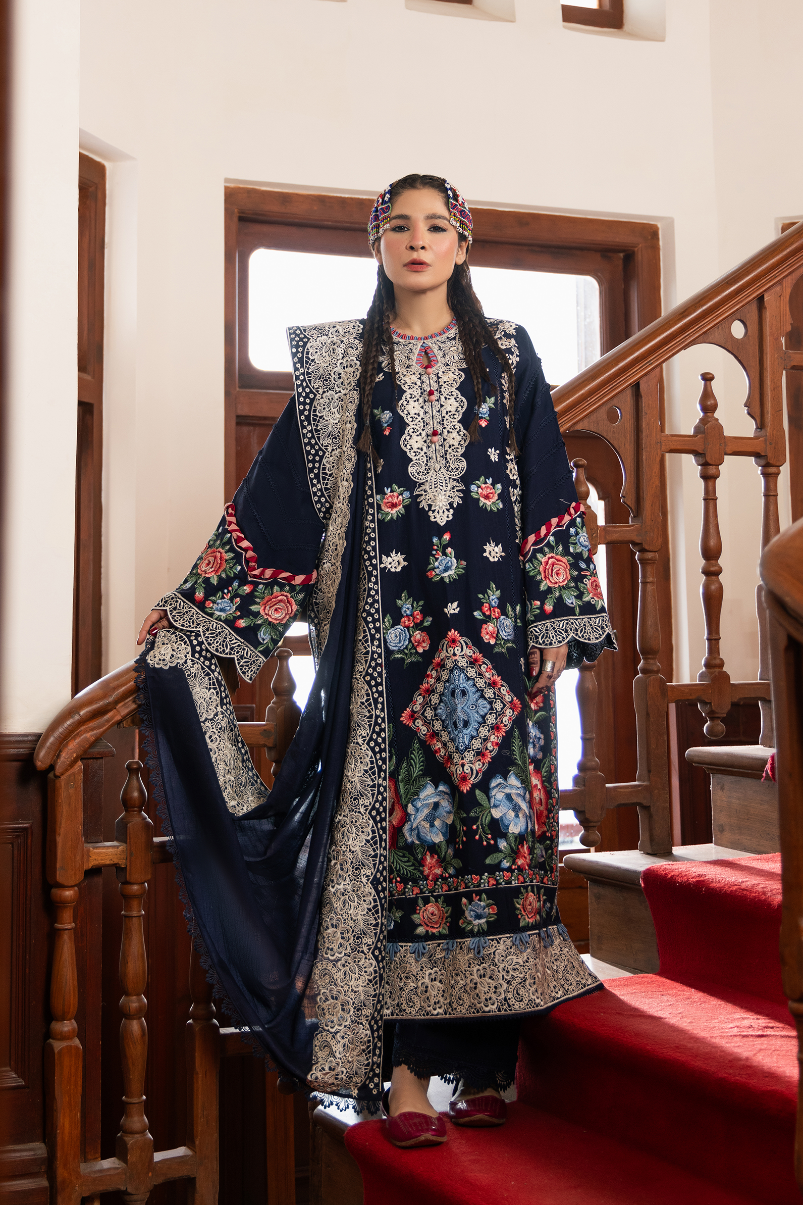 Maryam Hussain | Winter Shawl 2024 | Muse - Official Maryam Hussain stockist in UK - Sakeena London