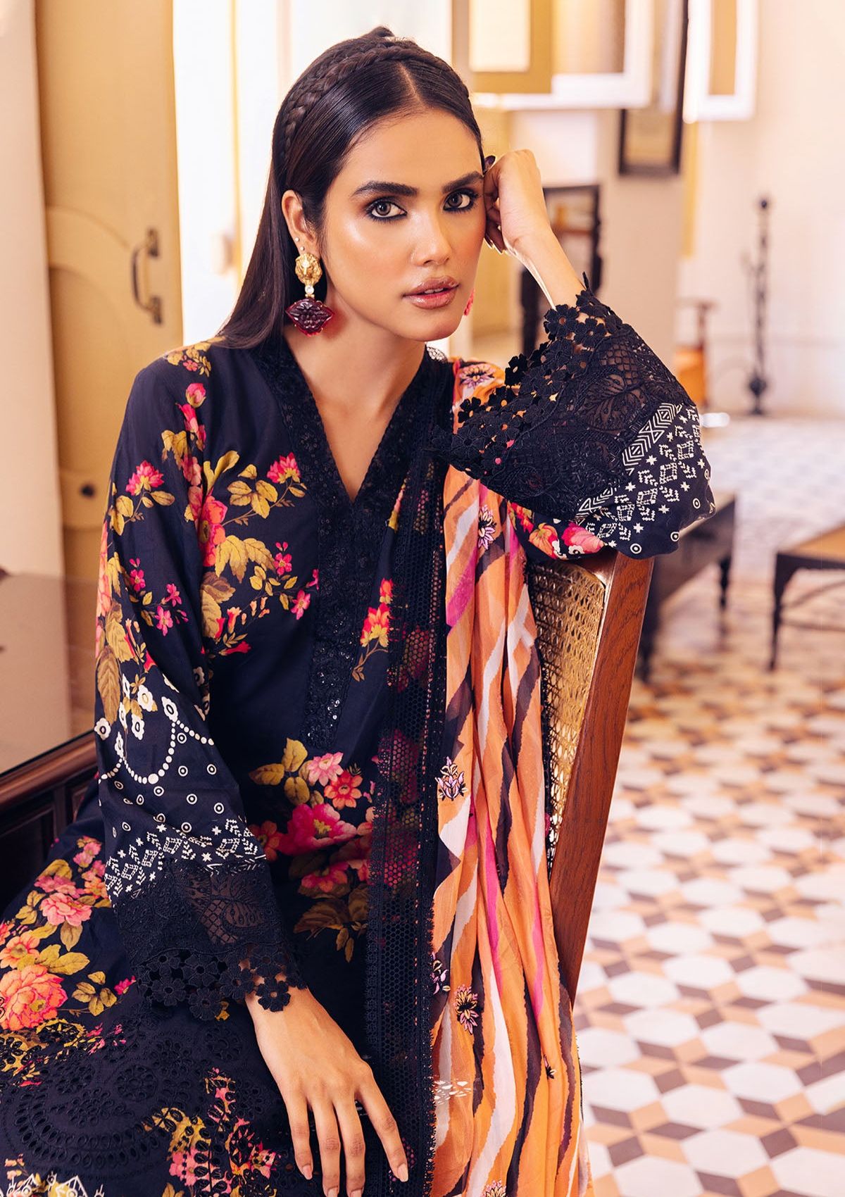 Lawn Collection - Nureh - Gardenia - E/Print - NSG#122