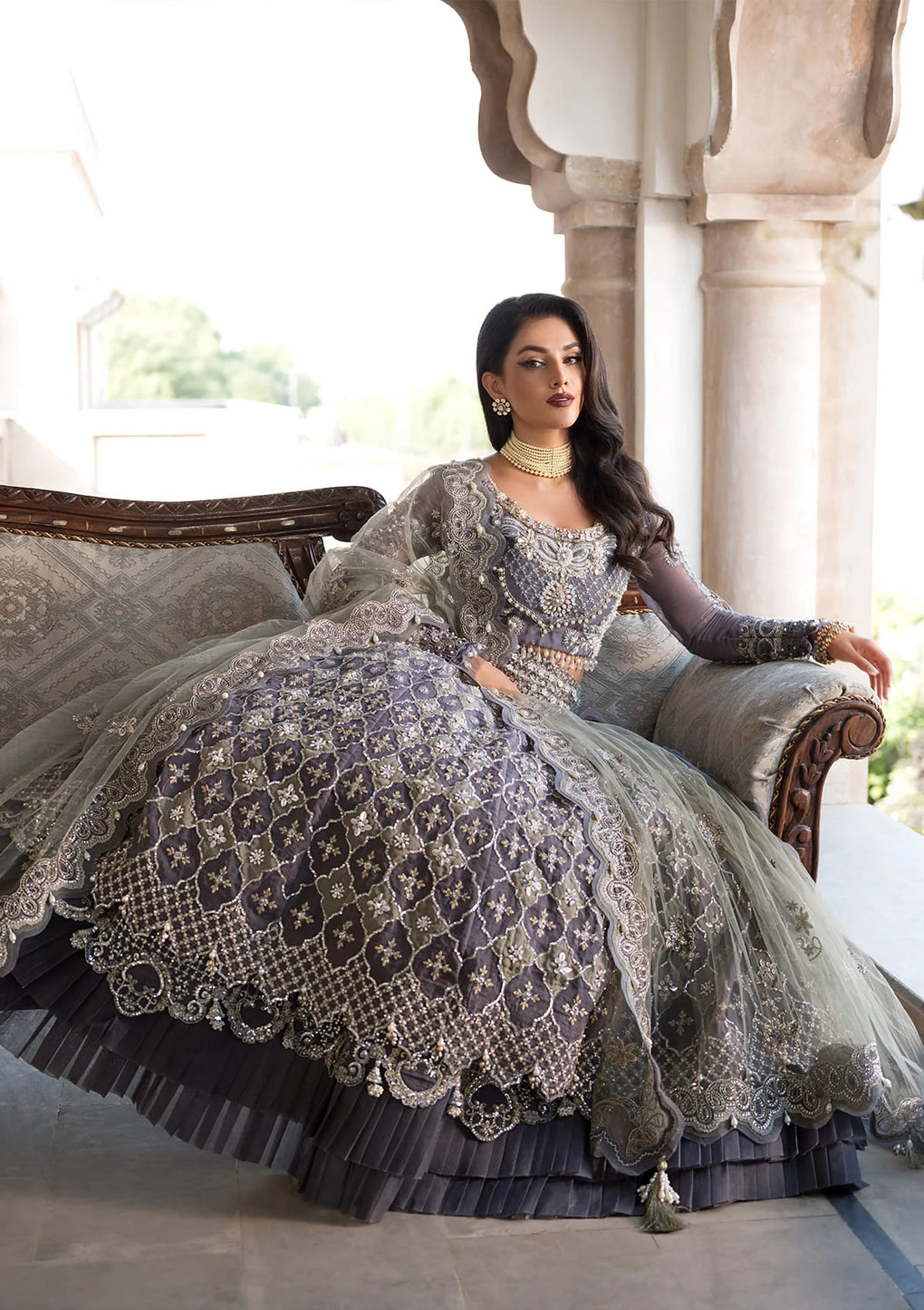 Elaf Premium | Formal Handwork Collection | EFH-02 NAZNEEN - Official Elaf Premium stockist in UK - Sakeena London