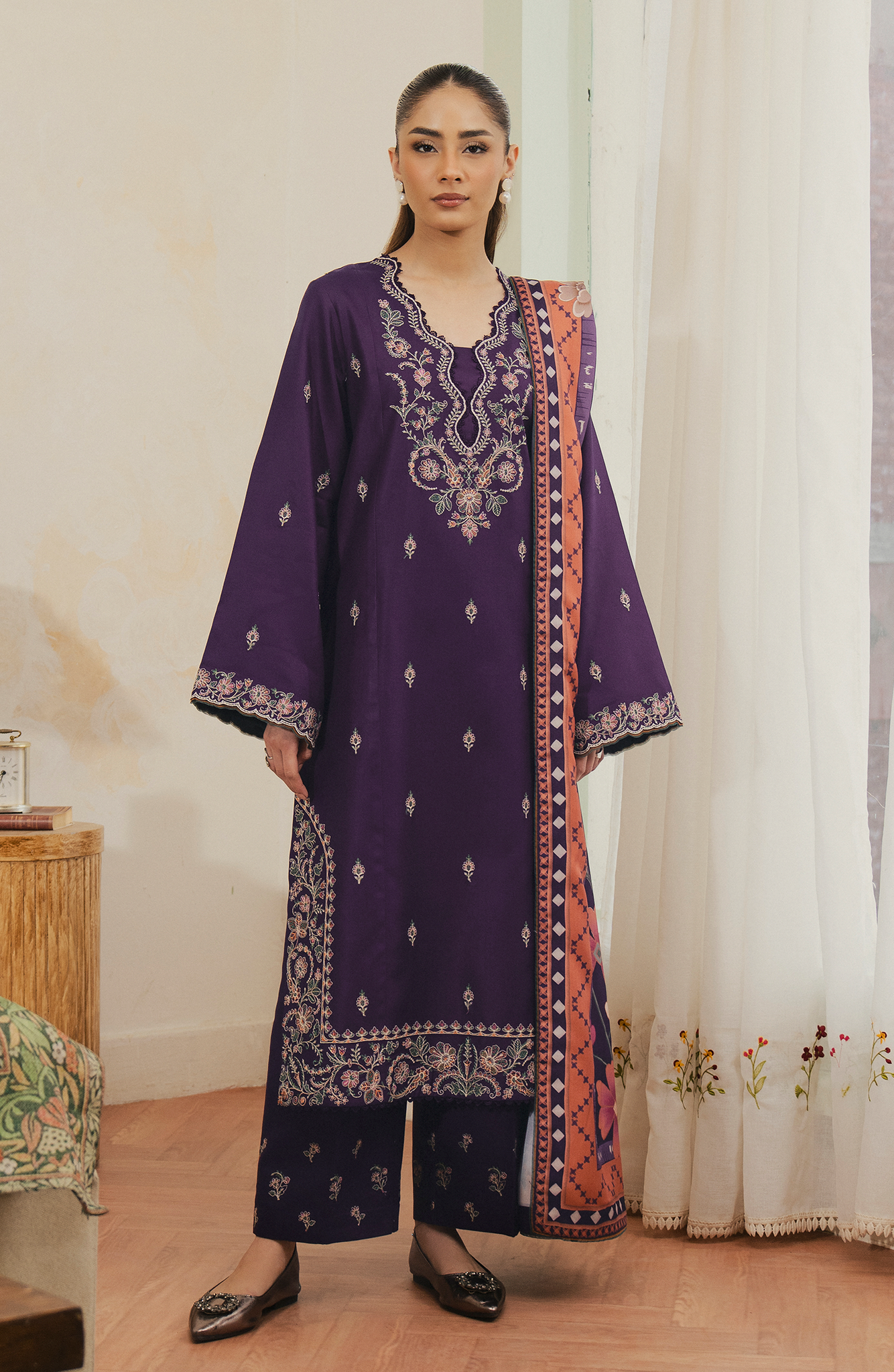Seran | Winter Embroidered 25 | Aurese - Official Seran stockist in UK - Sakeena London