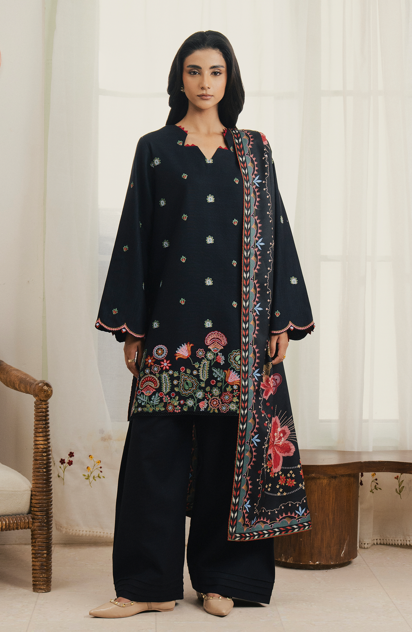Seran | Winter Embroidered 25 | Nythea - Official Seran stockist in UK - Sakeena London