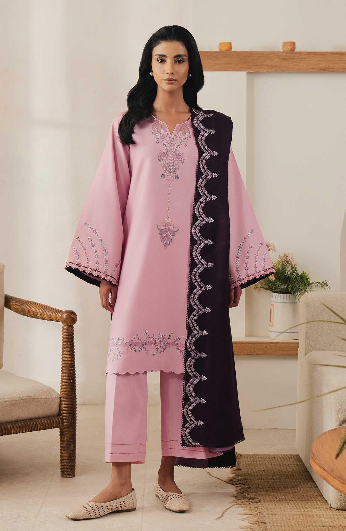 Seran | Winter Embroidered 25 | Rosayne - Official Seran stockist in UK - Sakeena London
