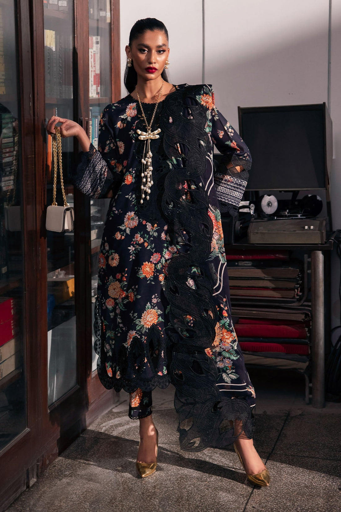 Nureh | Glam Girl Lawn | GL-18 - Official Nureh stockist in UK - Sakeena London