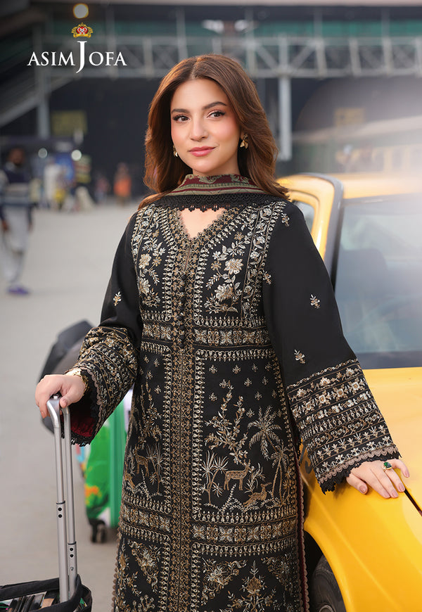 Asim Jofa | Summer Rhapsody | AJUBU-01 Embroidered Jacquard - Official Asim Jofa stockist in UK - Sakeena London