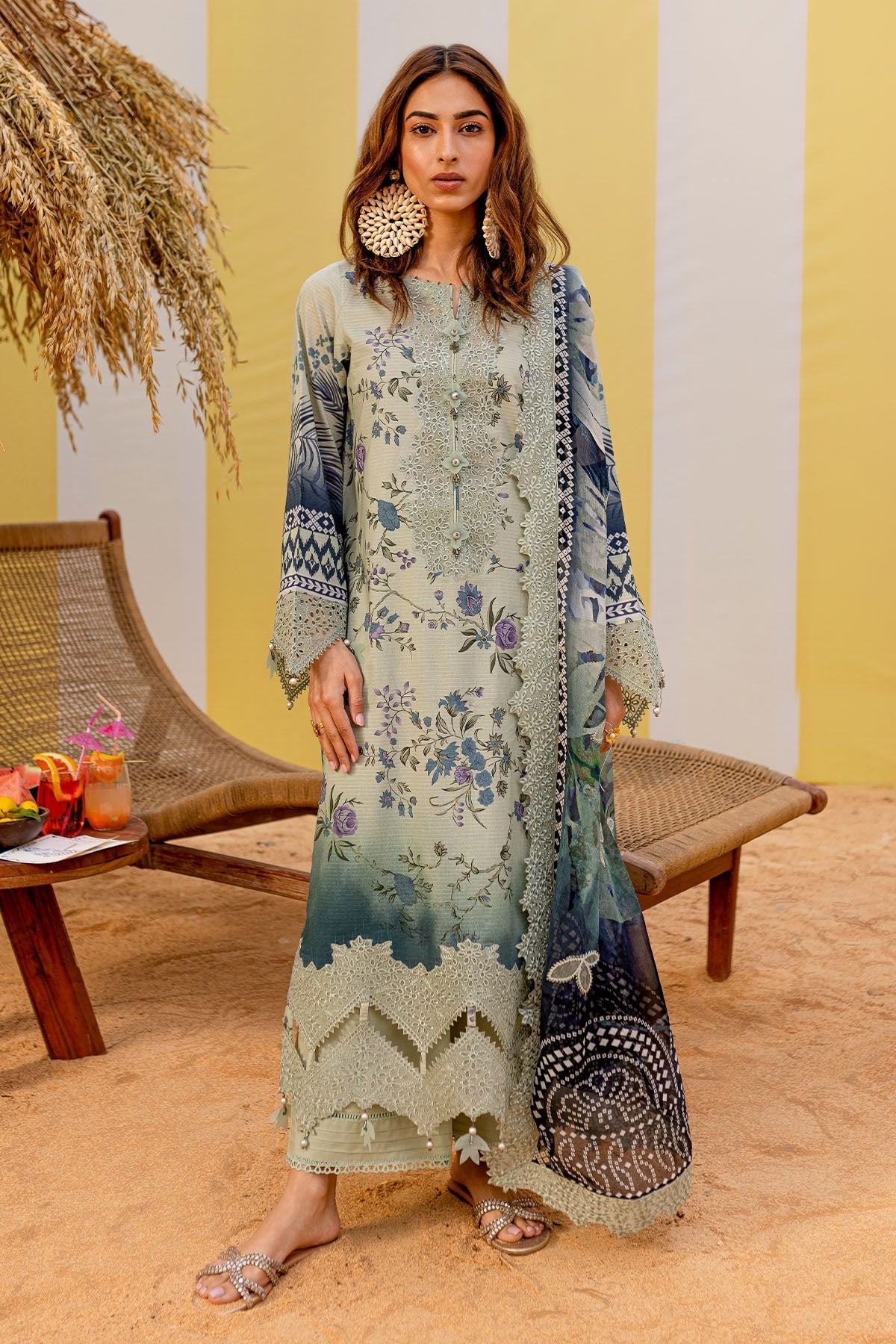 Nureh | Gardenia Lawn 25 | NSG-183 - Official Nureh stockist in UK - Sakeena London