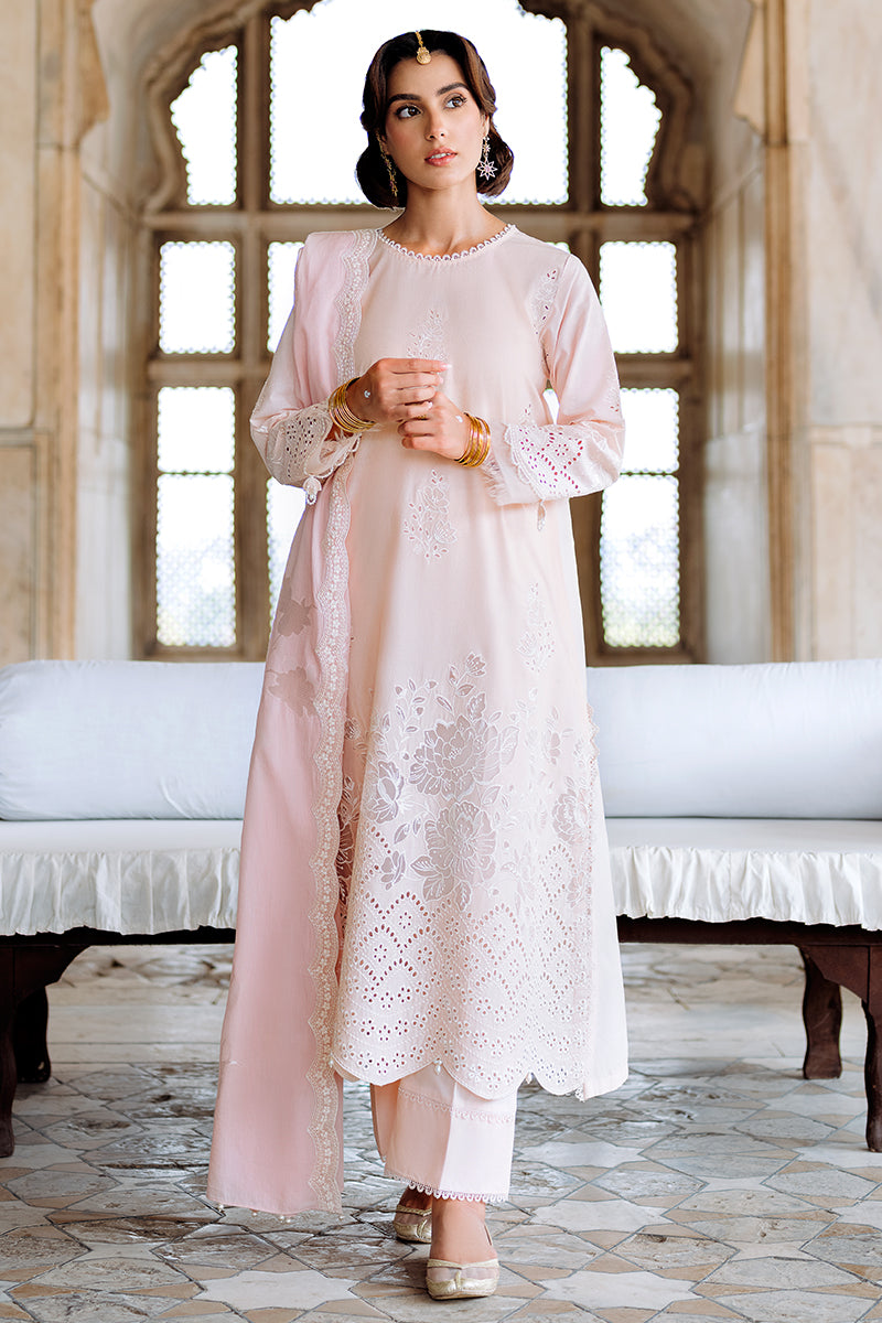 Cross Stitch | Eid Lawn Edit 25 | PEACH BLUSH - Official Cross Stitch stockist in UK - Sakeena London