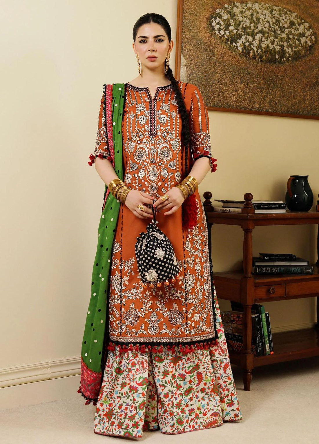 Hussain Rehar | Embroidered Lawn | STAR DUST - Official Hussain Rehar stockist in UK - Sakeena London