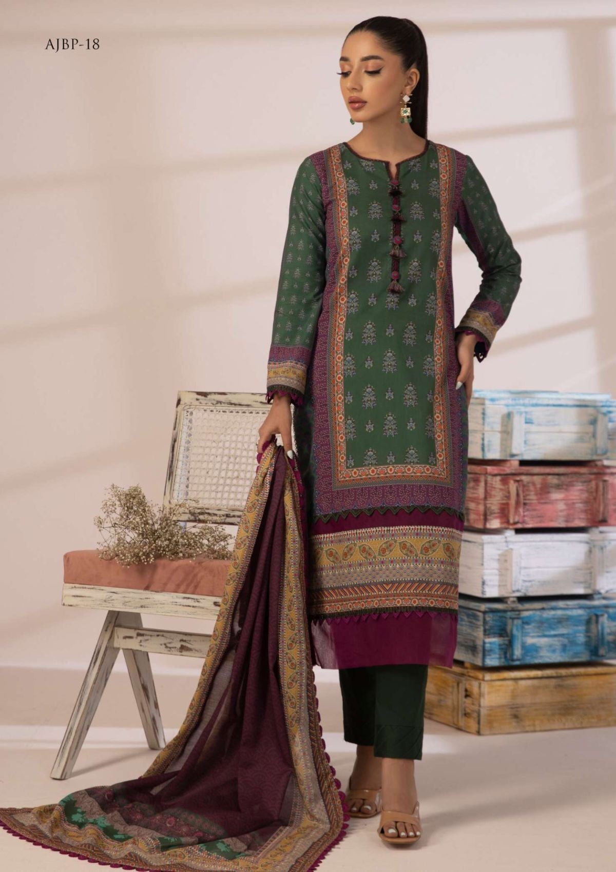Lawn Collection - Asim Jofa - Prints - AJBP#18