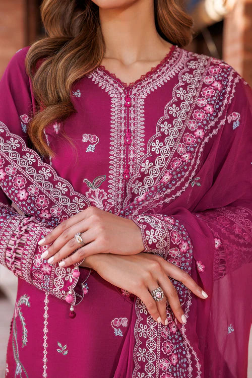 Farasha | Kaavish Lawn 24 | ROSY SOMBER - Official Farasha stockist in UK - Sakeena London
